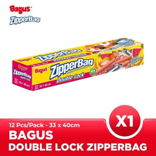 [EZO.9000320] Bagus Zipperbag 12's - 33 cm x 40 cm