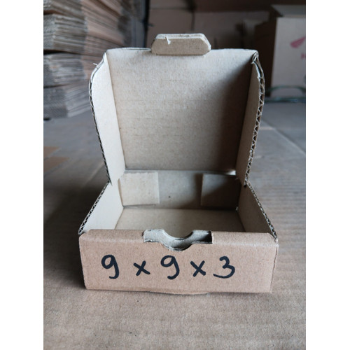 [EZO.9100008] Kardus Diecut Pizza Polos-9x9x3 TERMURAH