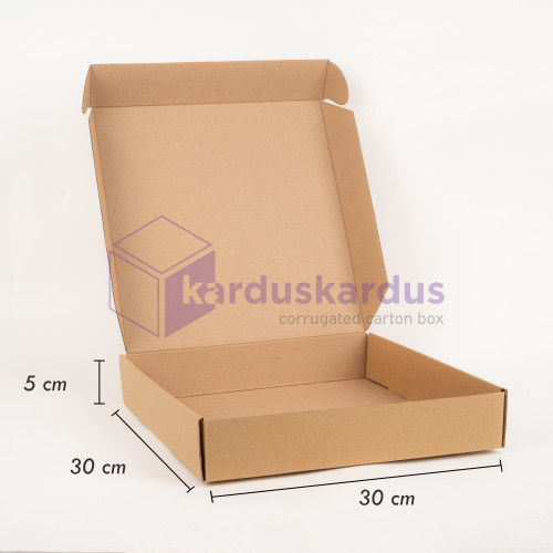 [EZO.9100015] Kardus Diecut Pizza Polos - 30 x 30 x 5 TERMURAH