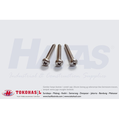 [EZR.2300105] Tapping Screw PH+ M4 x 15 (stainless steel A2) | Sekrup
