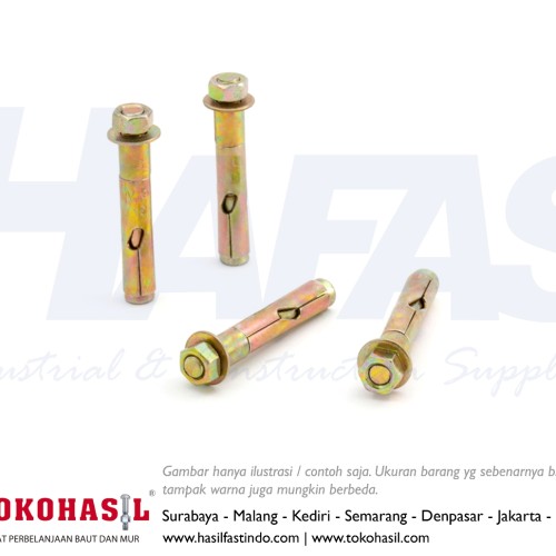 [EZR.2300139] Dyna Bolt M8 x 65 (Dynabolt 8x65 / Baut Beton M8x65) - ECERAN