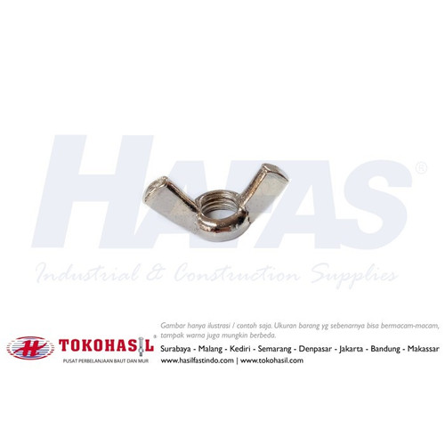 [EZR.2300171] Wing Nut Cold Heading M4 - Nikel