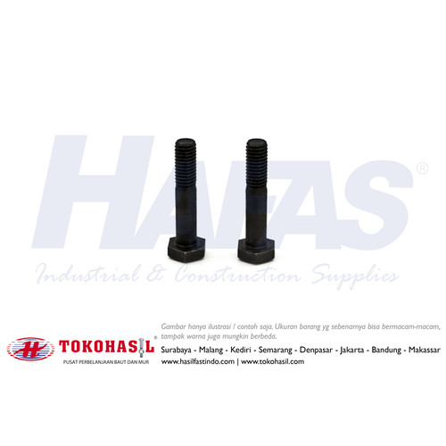 [EZR.2300178] Baut Hex Baja 10.9 M8 x 45 - P1.25, HALF
