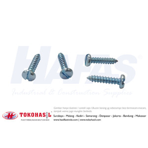 [EZR.2300190] Tapping Screw PH [-] #8 x 3/4" (putih) | Sekrup