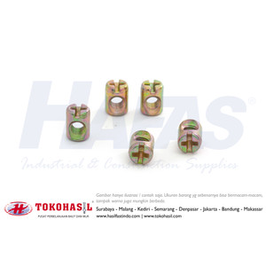 [EZR.2300624] Mur | Insert Nut JRN M6 x 13 (kuning)