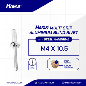 [EZR.2300632] Blind Rivet Multigrip MG 4,0 x 10,5 [1,6 - 6,4] / Paku Rivet