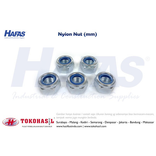 [EZR.2300645] Mur Nylon M 14, K 22 - P2.00 / Nylon Nut M14 (ECERAN)