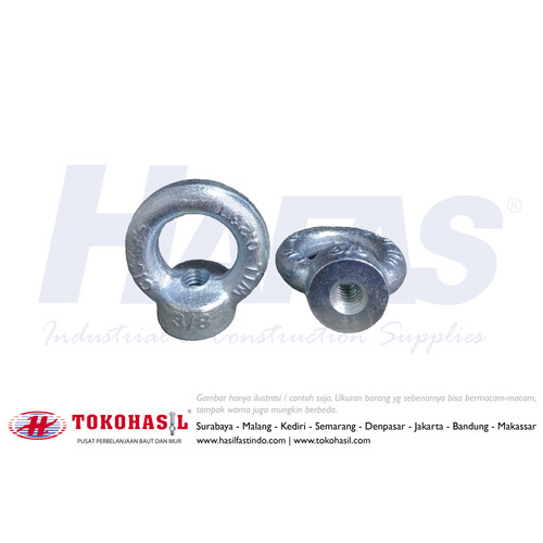 [EZR.2300709] Eye Nut UNC 1/4 inch (putih)