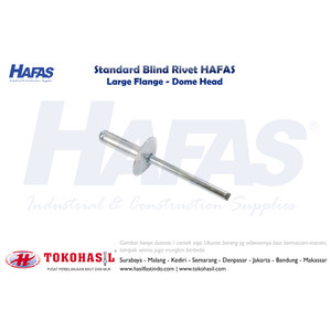 [EZR.2300753] Blind Rivet Large Flange LF 4,8 x 13 mm (14 mm) / Paku Rivet