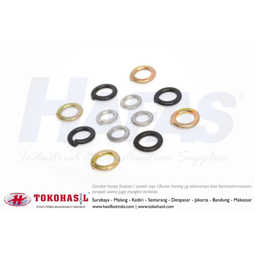 [EZR.2300847] Ring Peer (Pir) Spring Lock Washer WL 7/8" inch - Hitam, ECERAN