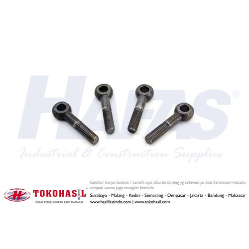 [EZR.2300918] Eye Bolt M12 x 80-S30 DIN 444 (Baut Mata M12x80) - Half