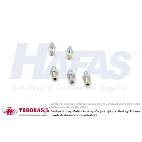 [EZR.2300926] Grease Nipple STRAIGHT (lurus) 6 mm - putih, ECERAN