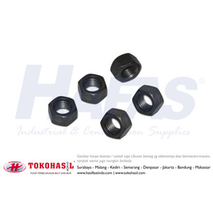 [EZR.2301067] Mur Baja Class 8 M24 / Hex Nut HT M 24, P 3.00 (Hitam)