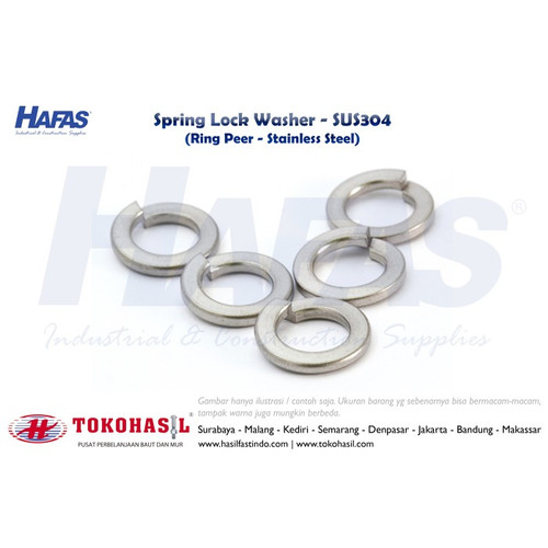 [EZR.2301093] Ring Peer, Ring Pir Stainless SS304 M24 / Spring Lock Washer (WL) M 24