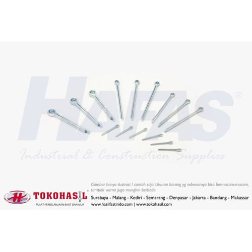 [EZR.2301151] Spleet Pen (Cotter Pin) 3/32" x 1 1/2" inch - Putih, ECERAN