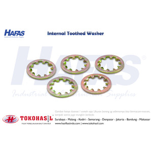 [EZR.2301245] Internal Toothed Washer / Ring Matahari M3 - kuning