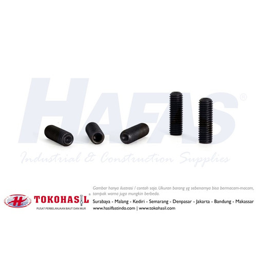 [EZR.2301276] Hex Socket Set Screw / Baut L Tanam 3/8x1 1/2 - 16T (12.9)