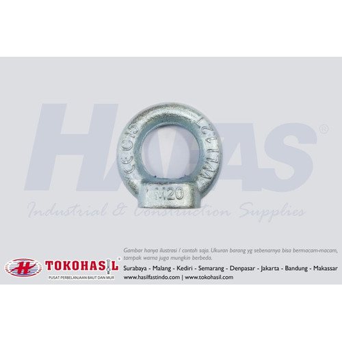 [EZR.2301457] Eye Nut M12 (putih) / Mur Mata