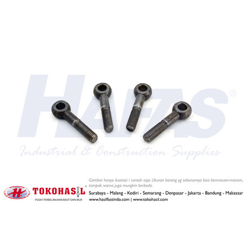 [EZR.2301463] Eye Bolt M12 x 90-S30 DIN 444 (Baut Mata M12x90) - Half