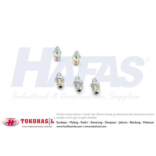 [EZR.2301608] Grease Nipple STRAIGHT (lurus) 5/8" - putih