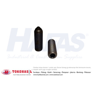 [EZR.2302104] Hex Socket Set Screw/Baut L Tanam Cone Point M10x35, M10 x 35 - P1.50