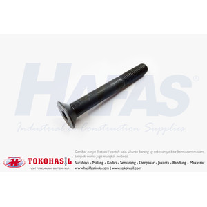 [EZR.2302149] Flat Socket Cap Screw 1/2 x 4, 12T (Baut Flat L, Countersunk) Half