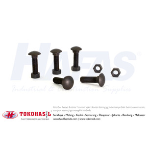 [EZR.2302301] Baut Mur CB 1/4 x 2 1/2" (B/N CB, Baut Payung)