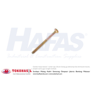 [EZR.2302307] Baut JCB-C M6x50 / M6 x 50 Under Size (kuning)