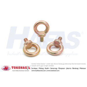 [EZR.2302383] Eye Bolt 1/4" (kuning) - Baut Mata 1/4 inch