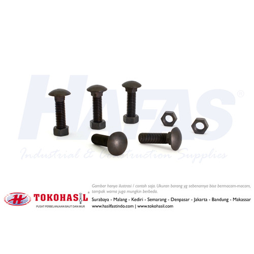 [EZR.2302627] Baut Mur CB 5/16 x 1 1/4 (Baut Payung 5/16x1 1/4, BN CB 5/16x1 1/4)