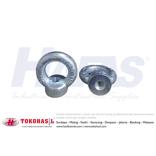 [EZR.2302653] Eye Nut UNC 5/16 inch (putih)