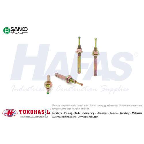 [EZR.2302673] Hit Anchor M16x190 / M 16 x 190 (kuning)