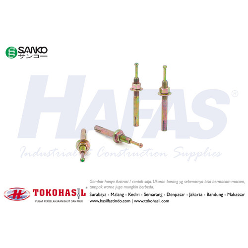 [EZR.2302682] Hit Anchor M12x70 / M 12 x 70 (kuning)
