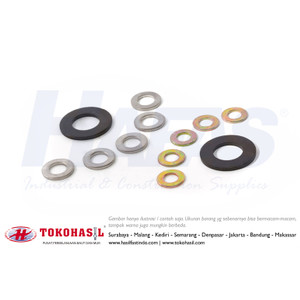 [EZR.2302758] Ring Plat M 6 x 13 x 1.0/Washer Plate WP M6x13x1.0 - Kuning, 4.000 pcs