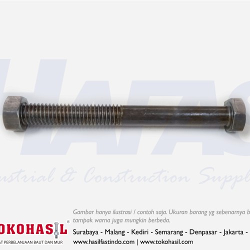 [EZR.2303123] Baut & Mur JIS 1/2 x 7 (Long Bolt 1/2x7)