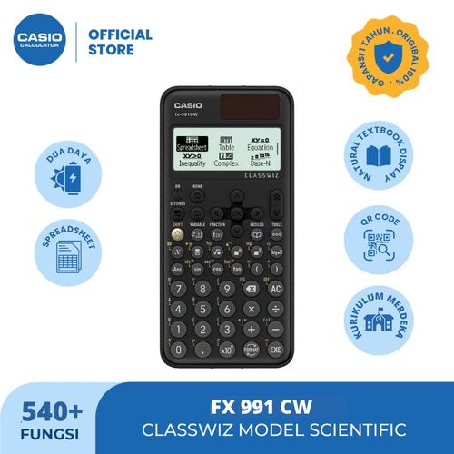 [EZO.7500103] Kalkulator Ilmiah Sekolah/Kampus Casio Scientific FX-991CW