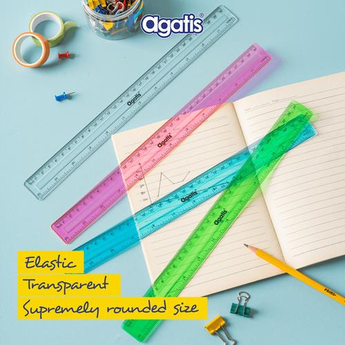 [EZO.7500106] Agatis Eco Penggaris Plastik 30cm