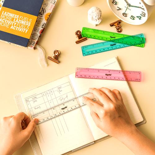 [EZO.7500108] Agatis Eco Penggaris Plastik 15cm