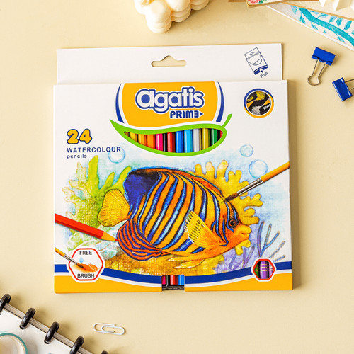 [EZO.7500110] Agatis Prime Pensil Warna Watercolor 24 Warna