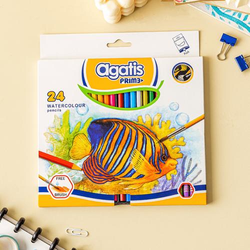 [EZO.7500110] Agatis Prime Pensil Warna Watercolor 24 Warna