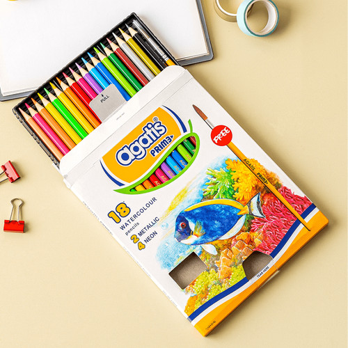[EZO.7500111] Agatis Prime Pensil Warna Watercolor 18 Warna
