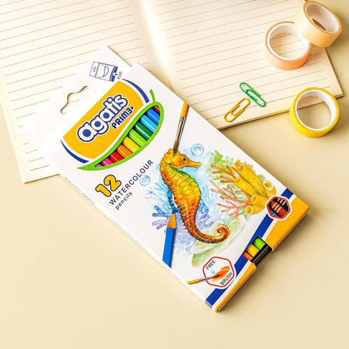 [EZO.7500112] Agatis Prime Pensil Warna Watercolor 12 warna