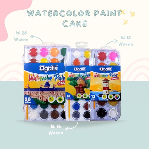[EZO.7500123] Agatis Eco Watercolor Paint Cake