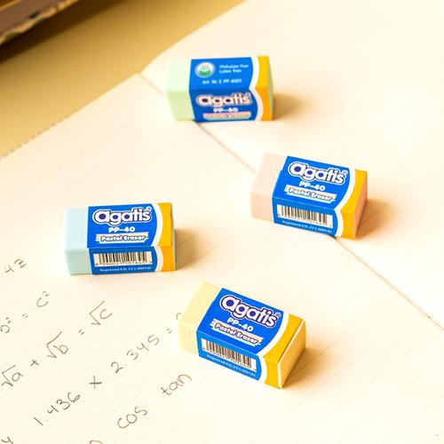 [EZO.7500134] Agatis Eco Penghapus Pastel Kecil Isi 4Pcs