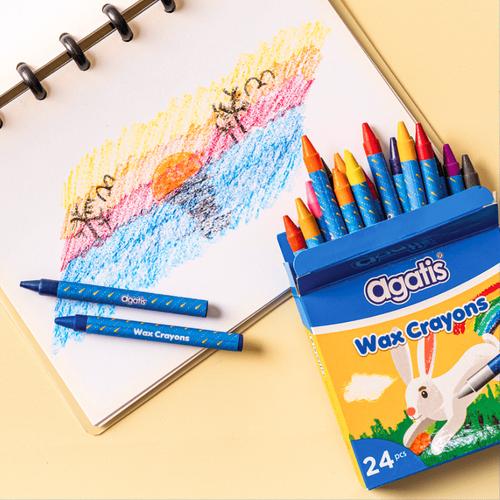 [EZO.7500137] Agatis Eco Wax Krayon 24 Warna