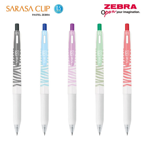 [EZO.7500141] Pen/Pulpen/Bulpen Gel Zebra Sarasa Clip 0.5mm Pastel Zebra Series