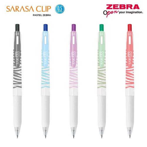 [EZO.7500141] Pen/Pulpen/Bulpen Gel Zebra Sarasa Clip 0.5mm Pastel Zebra Series