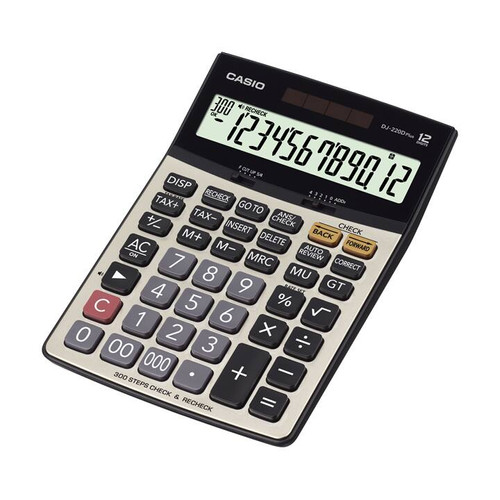 [EZO.7500180] Kalkulator Praktis Casio DJ-220D Plus 12 Digit