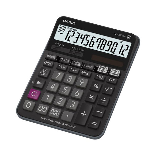 [EZO.7500181] Kalkulator Toko/Dagang Casio DJ-120D Plus 12 Digit