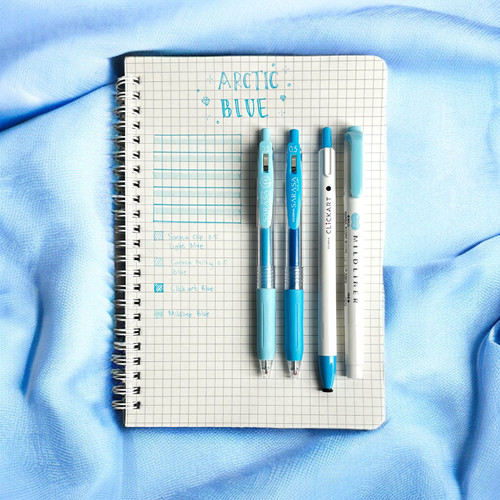 [EZO.7500187] Paket Bundling Alat Tulis Zebra Arctic Blue Free Notebook Grid A5